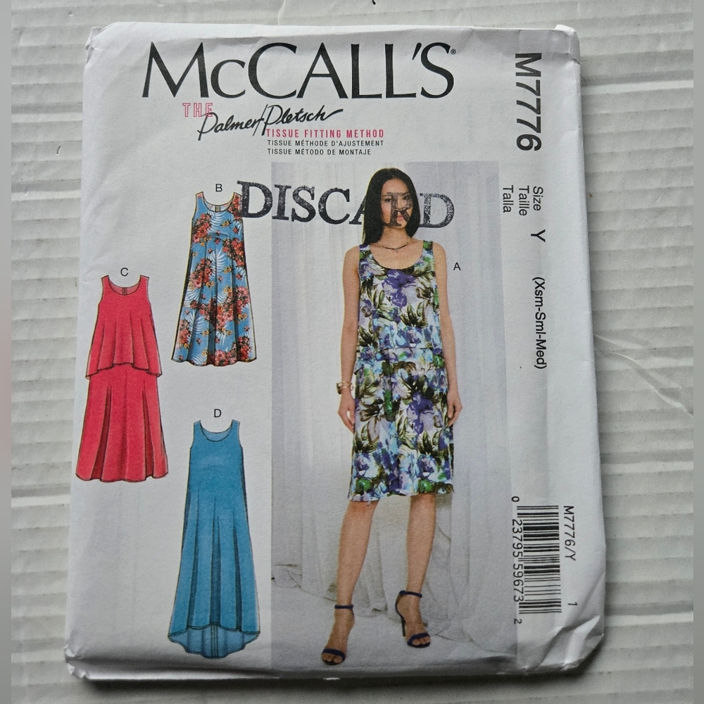 McCall's Patterns M7776 Women's Dress Sewing Pattern, Y (XSM-SML-MED) Multicolor